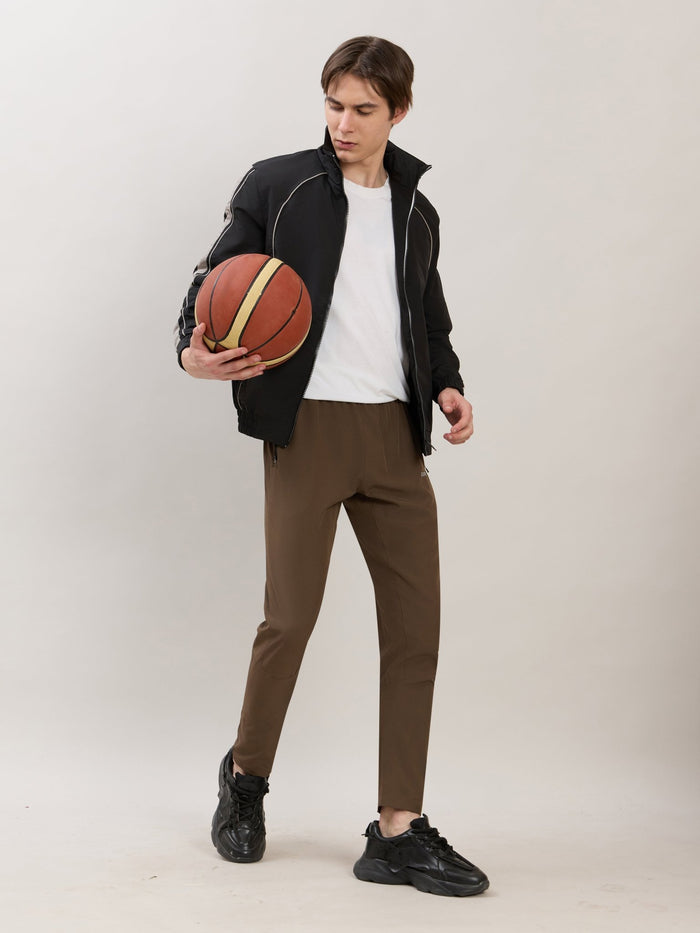 Klyra - Regular Track Pant - Dark Brown