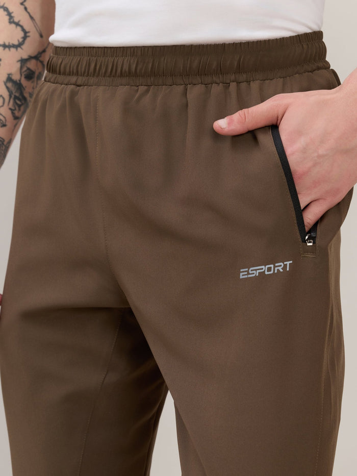 Klyra - Regular Track Pant - Dark Brown