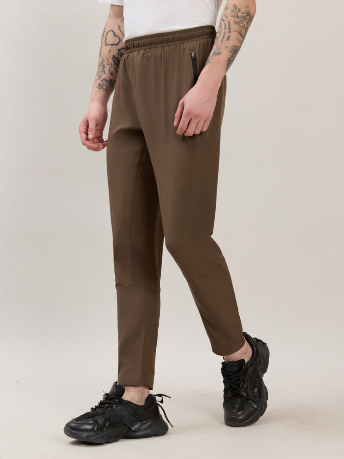 Klyra - Regular Track Pant - Dark Brown