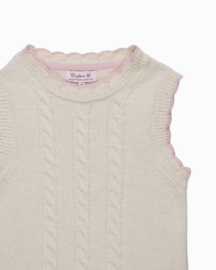 Confiture Tank Knitted Tank Top in Ecru