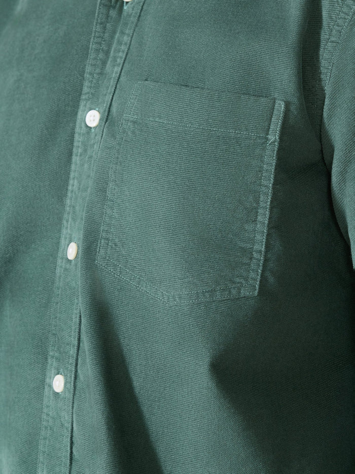 Kokamo - Relaxed Corduroy Shirt - Forest Green