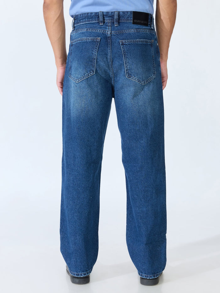 Kool - Relaxed Fit Distressed Jeans - Blue