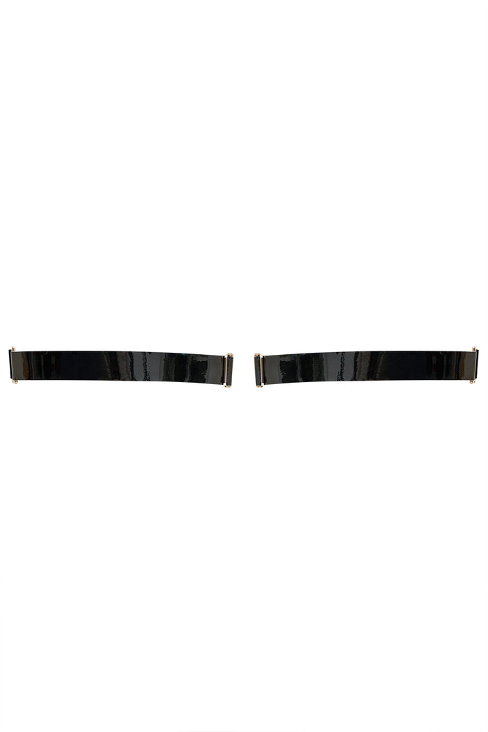 Larah Black garters for YULIA NELSON
