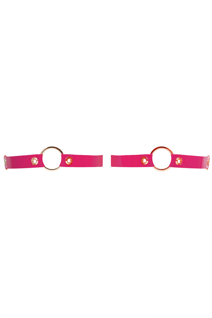 Larah Fuchsia garters for YULIA NELSON