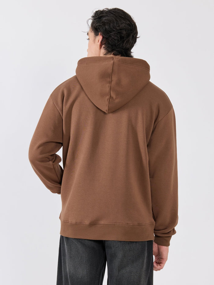 Men's Pullover Hoodie - brown