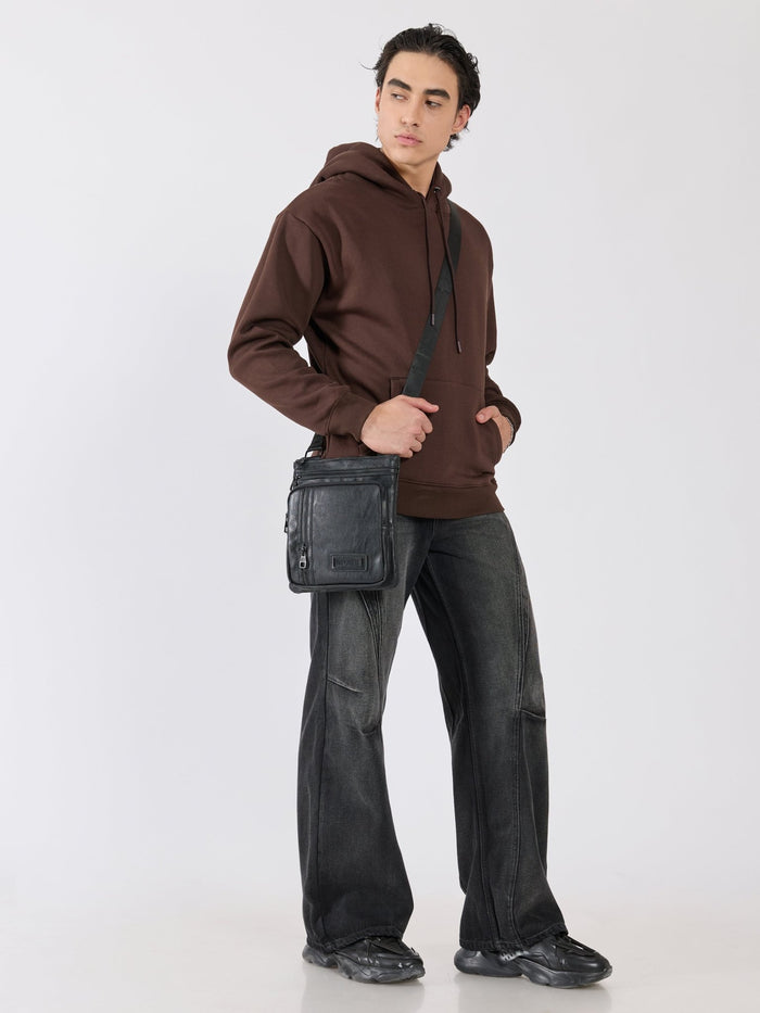 Leandris - Pullover Hoodie - Coffee