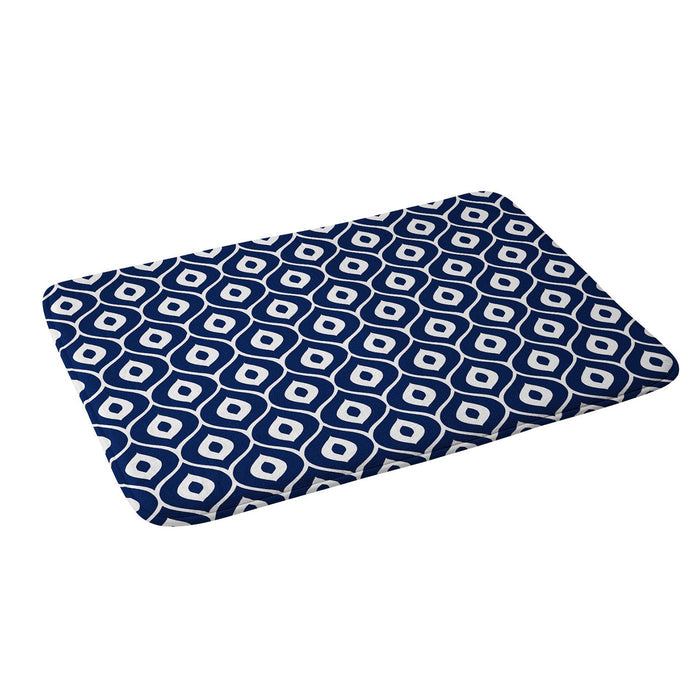 AIMEE ST HILL LEELA NAVY MEMORY FOAM BATH MAT