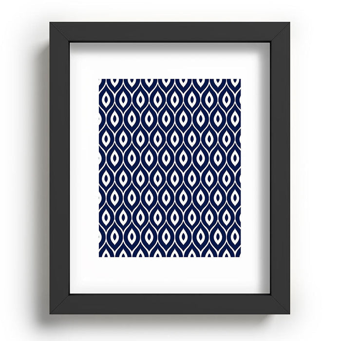 Leela Navy Recessed Framing Rectangle