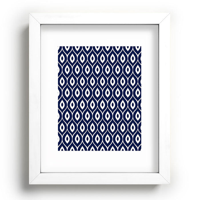 Leela Navy Recessed Framing Rectangle