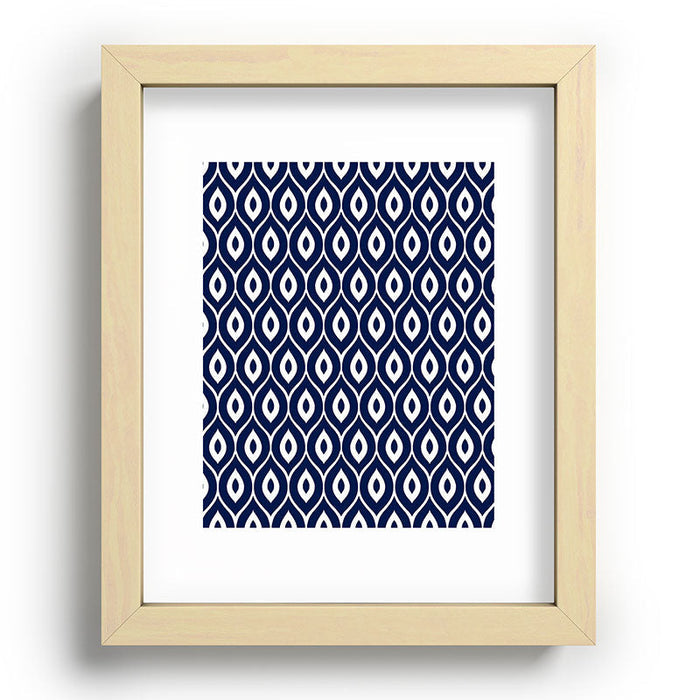 Leela Navy Recessed Framing Rectangle