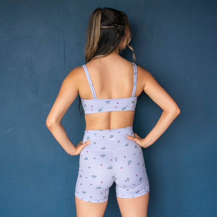 Blueberry Blossom Leni Sports Bra - Medium Support by FLEO - 2