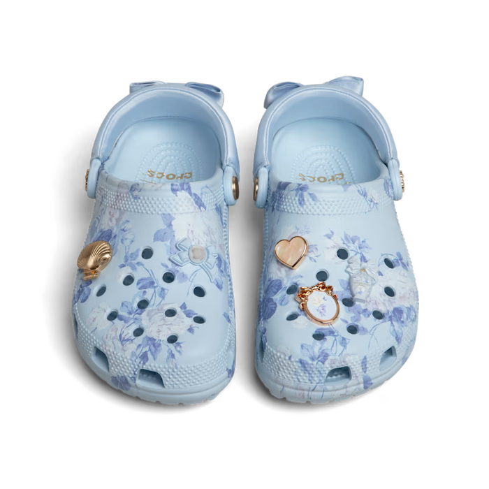 Crocs LoveShackFancy Blue Classic Clog azul floral para mujer