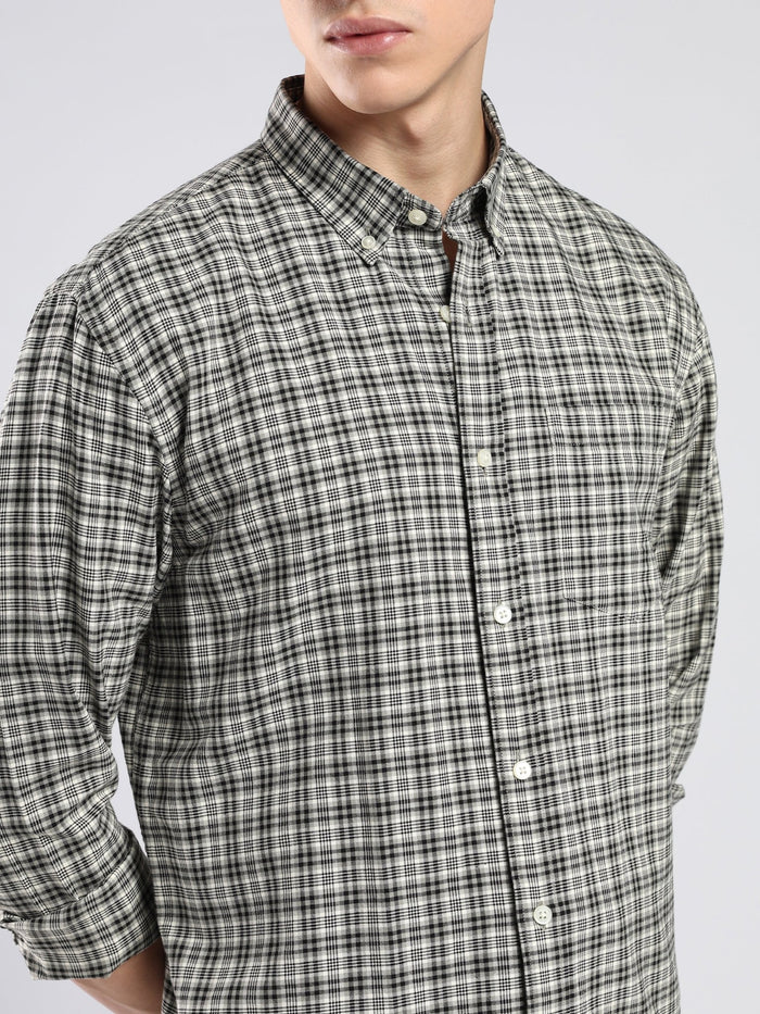 Lutana - Oxford Checks Shirt - Black