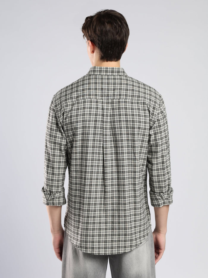 Lutana - Oxford Checks Shirt - Black
