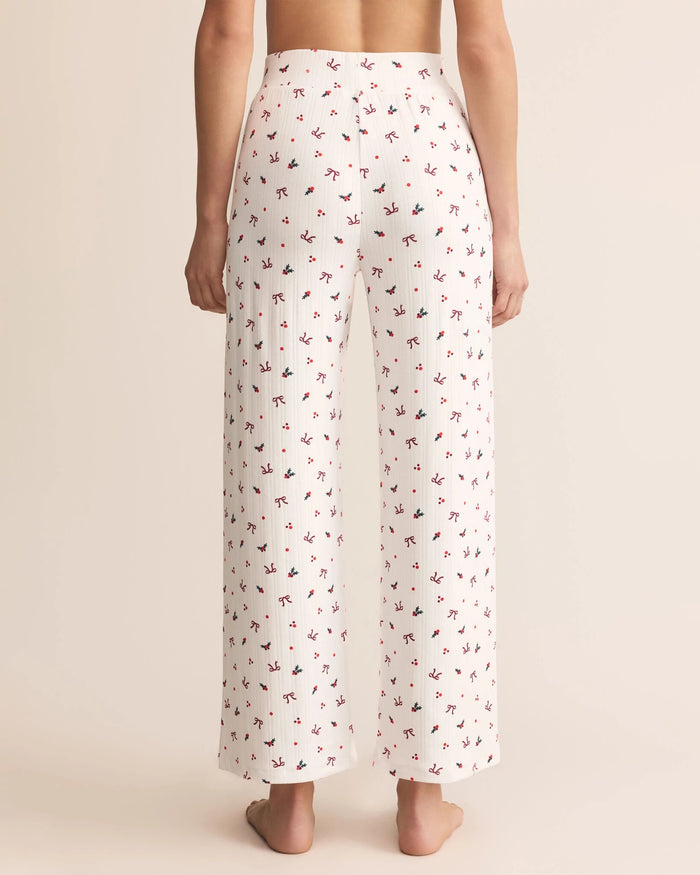 White $|& Z Supply Lounge Luxe Holly Pant - Hanger Side
