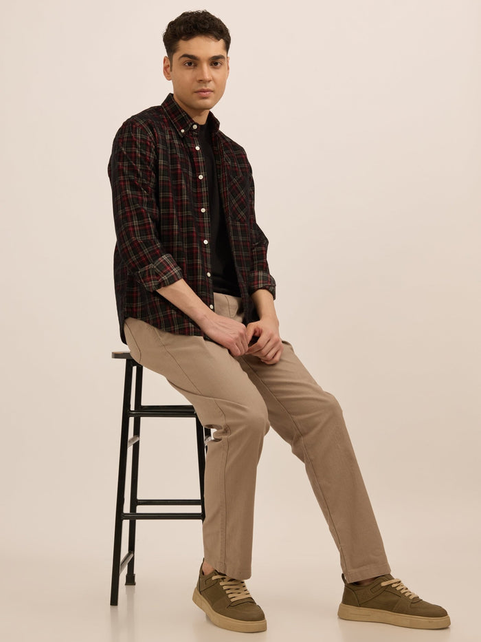 Luxeloom - Relaxed Fit Cotton Trouser - Beige
