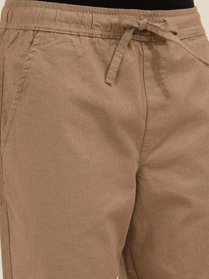 Luxeloom - Relaxed Fit Cotton Trouser - Beige