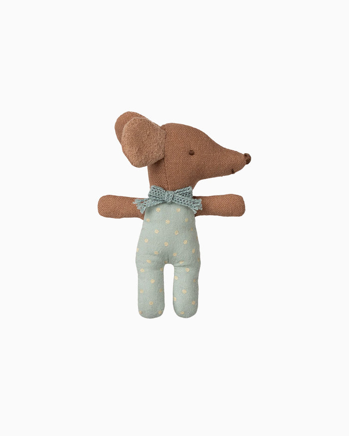 Maileg Toy Maileg Sleepy Baby Mouse Matchbox: Blue