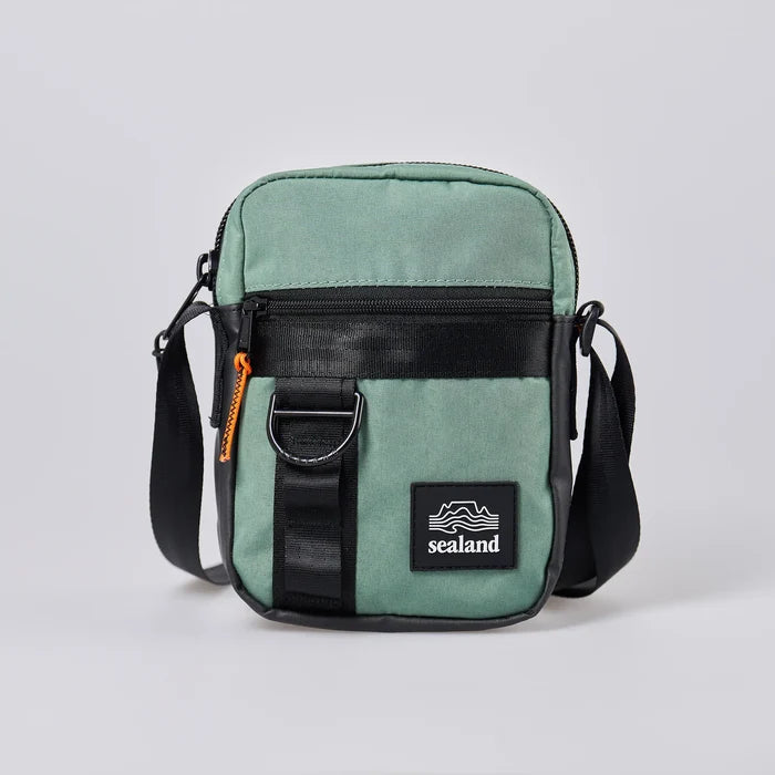MajiTex Zeplin Crossbody Bag - Green shoulder bag with black accents