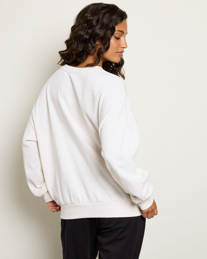 Light Oatmeal $|& Z Supply Mama Sweatshirt - SOF Back