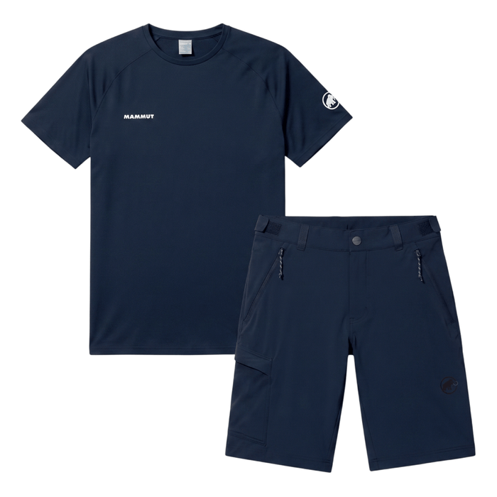 Mammut Men's 2 Piece Co Ord Set Navy T-Shirt & Shorts
