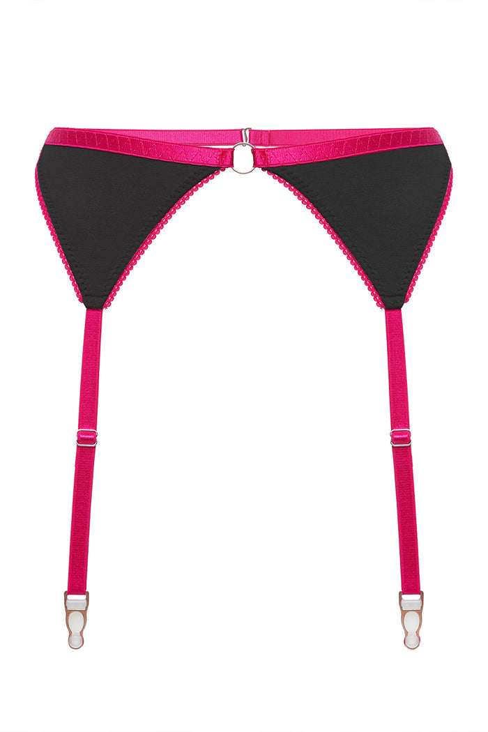 Mandy Black garter belt for YULIA NELSON