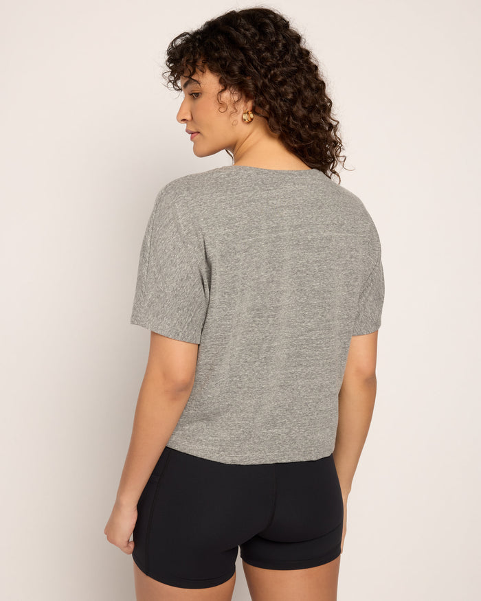 Heather Grey $|& Interval Mantra Short Sleeve Tee - SOF Back