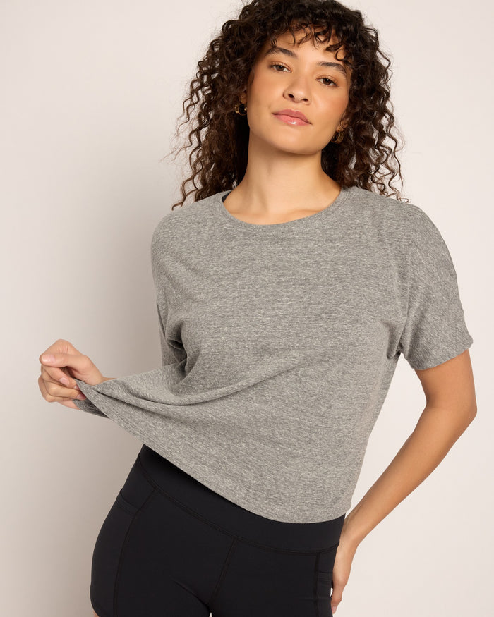 Heather Grey $|& Interval Mantra Short Sleeve Tee - VOF Front