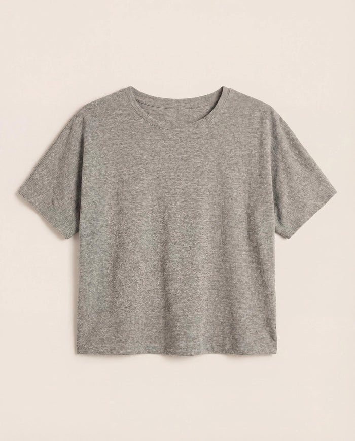 Heather Grey $|& Interval Mantra Short Sleeve Tee - Hanger Detail