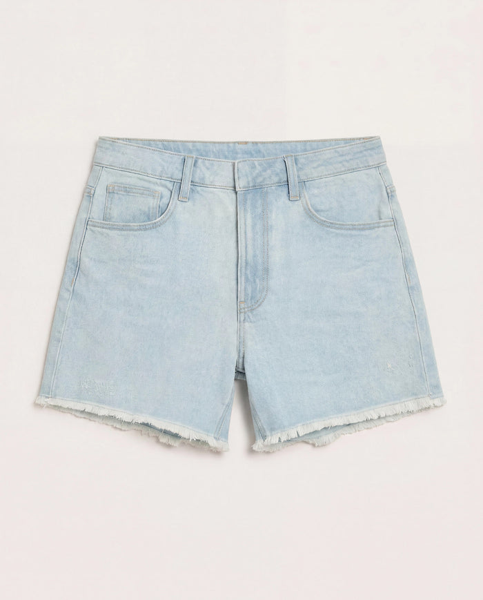 Clear Sky $|& SEAS Maple Distressed Short - Hanger Detail