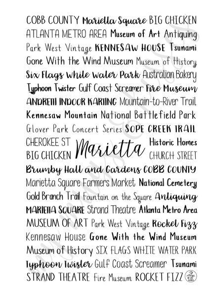 Marietta, GA Spiral Notebook