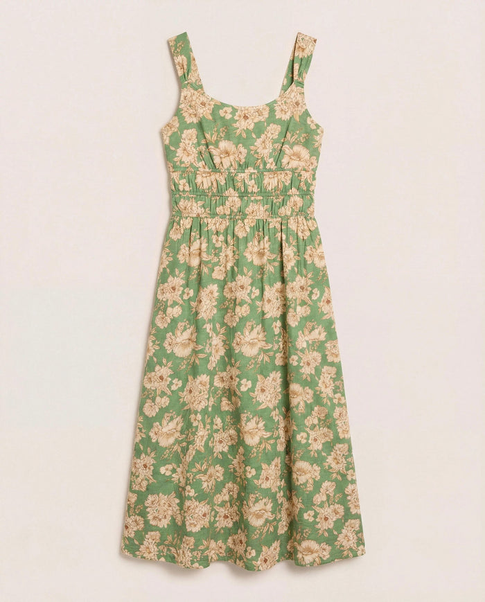 Kalamata $|& SEAS Marlowe Printed Midi Dress - Hanger Detail