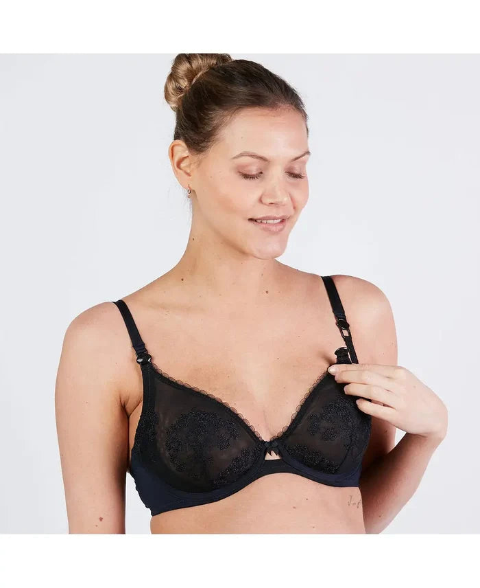 Maternity and nursing bra Classic Louise navy