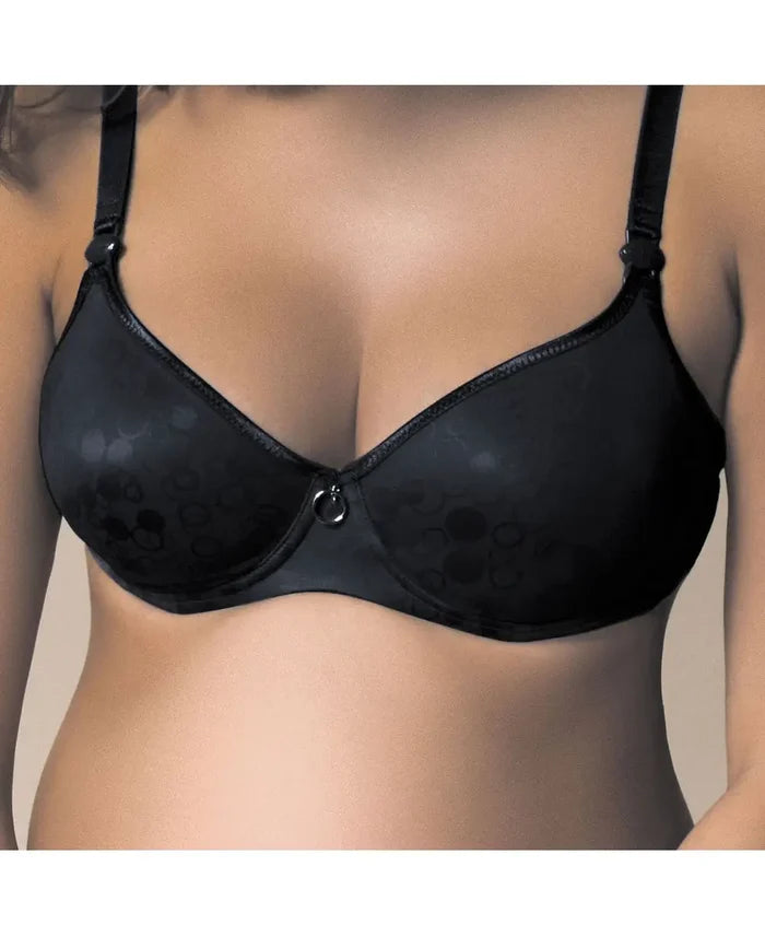 Maternity and nursing bra Gloss black
