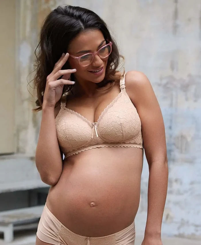 Maternity and nursing bra Iris nude