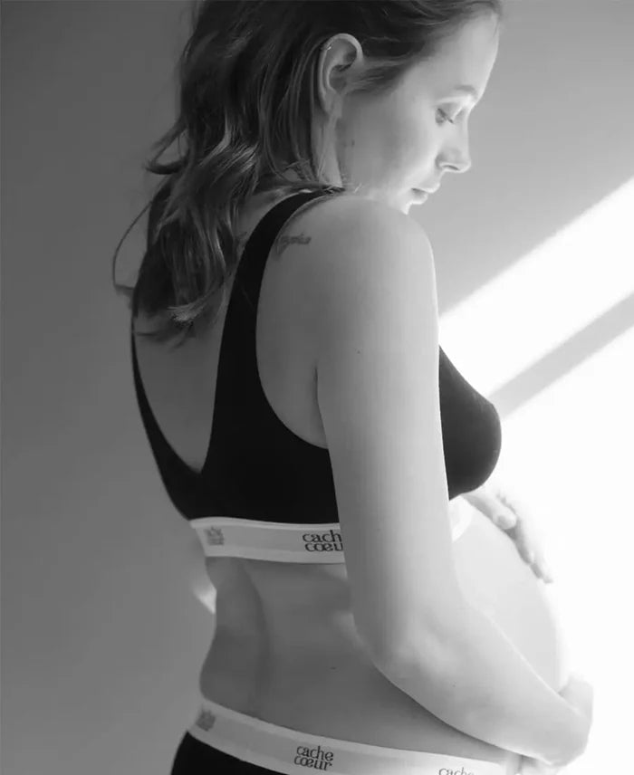 Maternity and nursing bra Life black