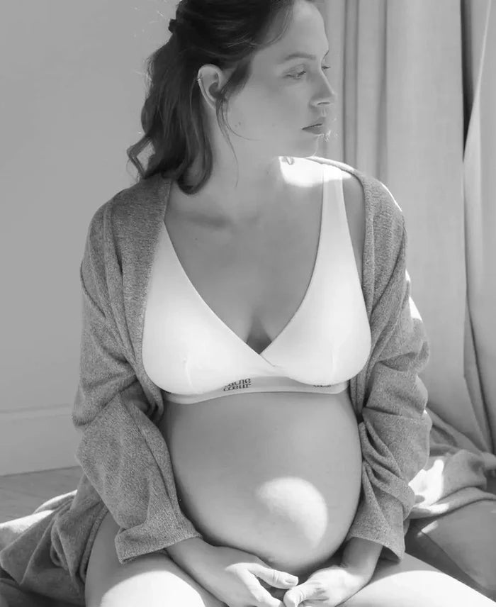 Maternity and nursing bra Life white