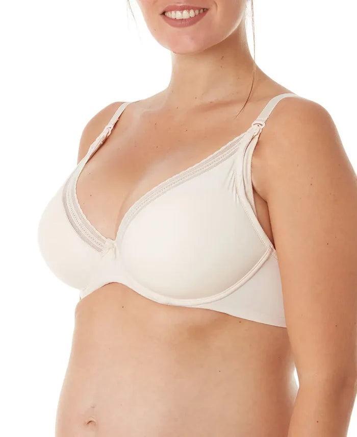 Maternity and nursing bra Milk blush