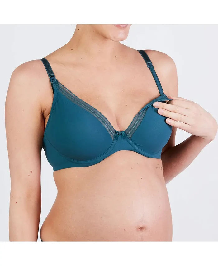 Maternity and nursing bra Milk green