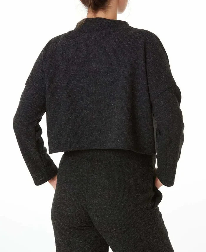 Maternity and nursing crop top Sweet Home black