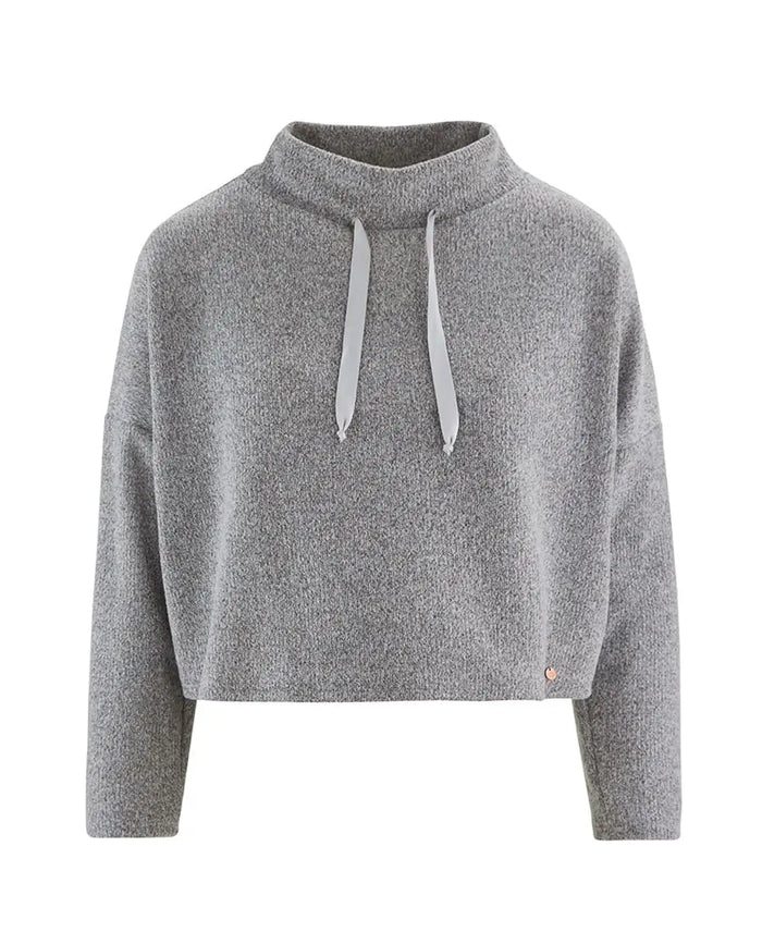 Maternity and nursing crop top Sweet Home grey