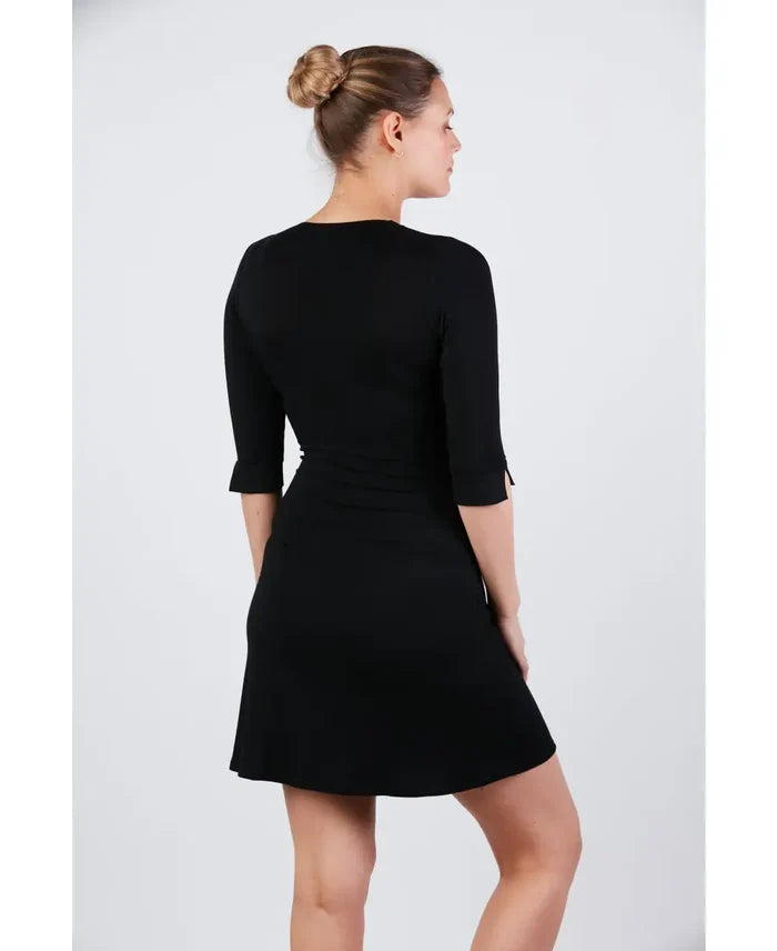Maternity and nursing nightgown Milk black - Nightdress
