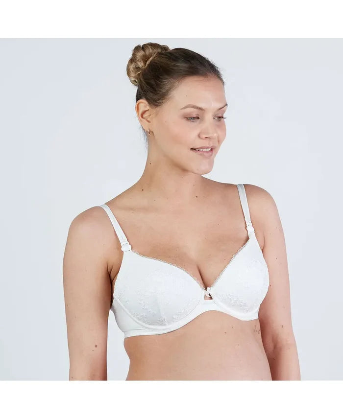 Maternity and nursing push-up bra Louise ivory