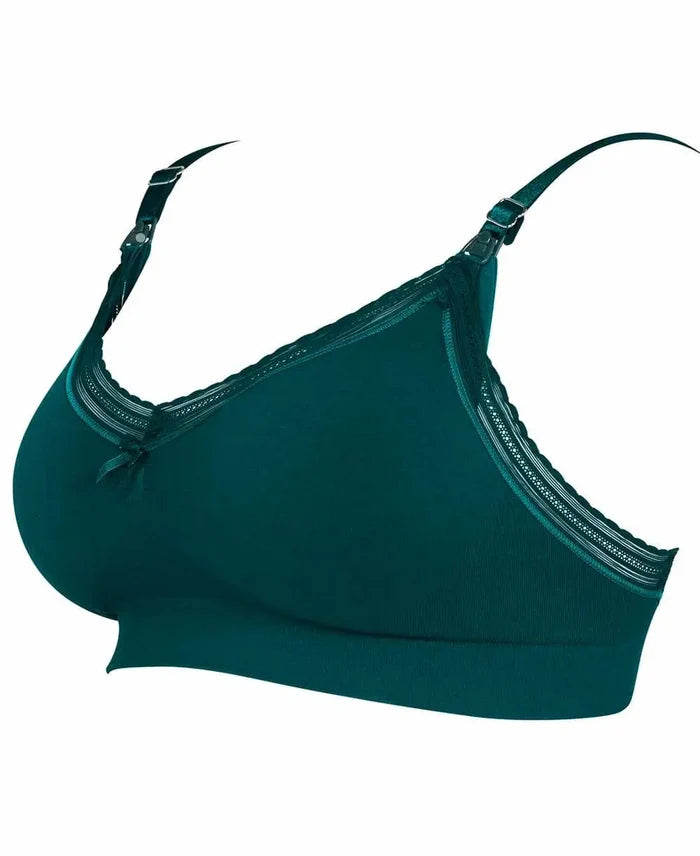 Maternity and nursing seamless bra Milk green