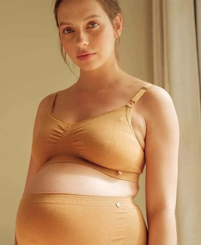 Maternity and nursing seamless bra Organic cumin