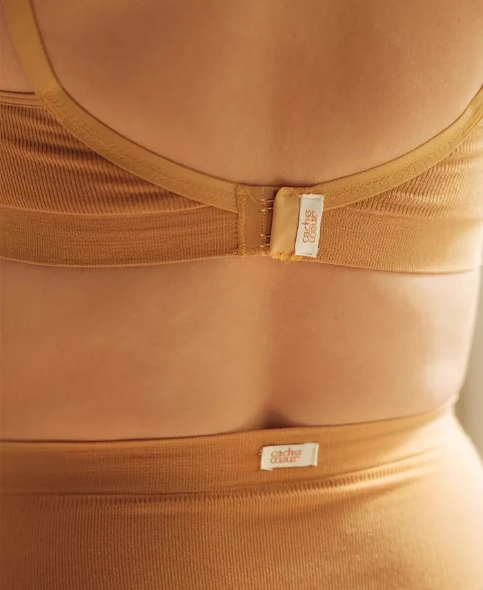 Maternity and nursing seamless bra Organic cumin