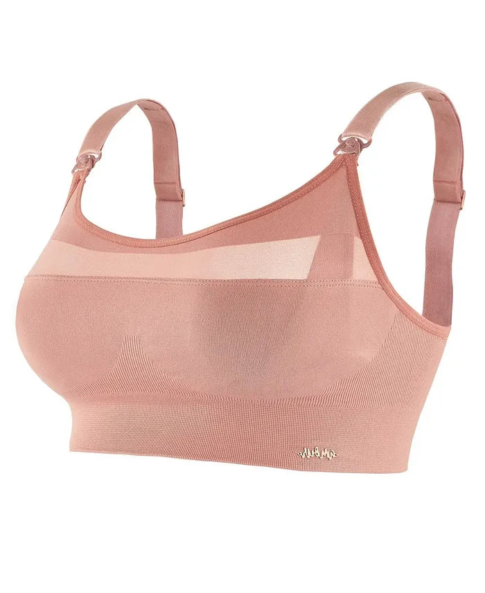 Maternity and nursing sport bra Woma pink
