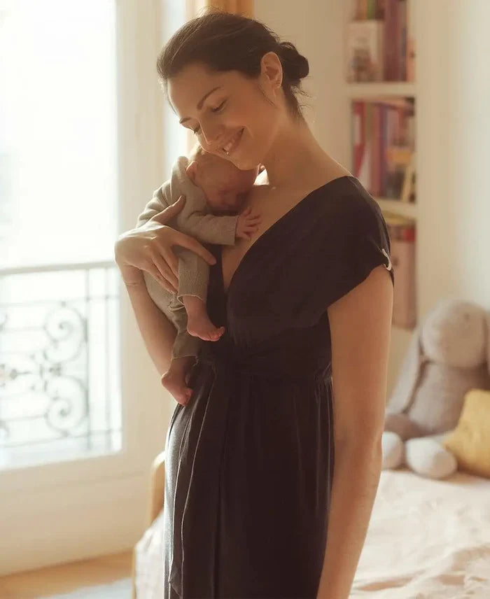 Maternity and nursing suit Origin indigo - Pajamas