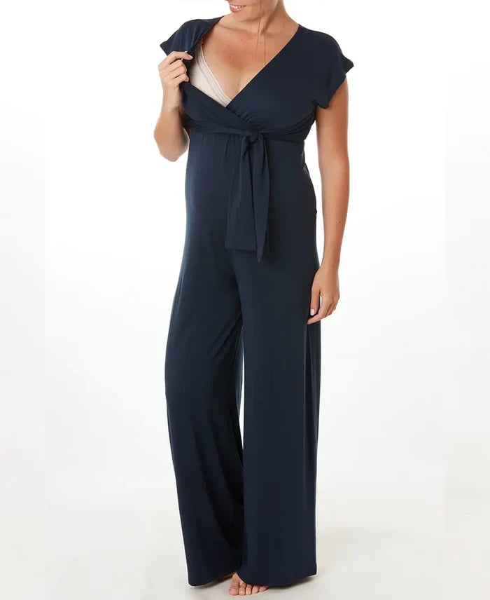 Maternity and nursing suit Origin indigo - Pajamas