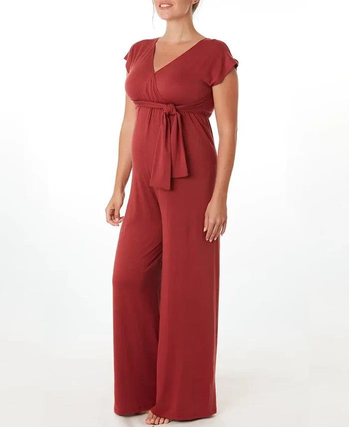 Maternity and nursing suit Origin terracotta - Pajamas